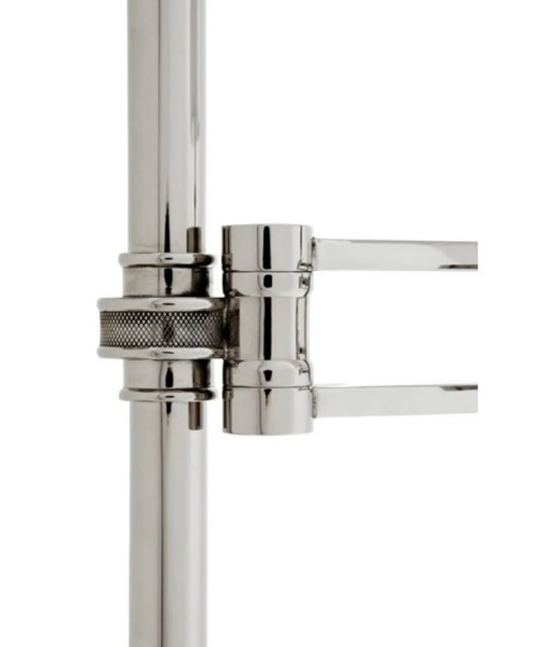 Casa Padrino Luxus Wandleuchte Nickel mit Schwenkarm - 21,5 x 37-50 x 51 cm