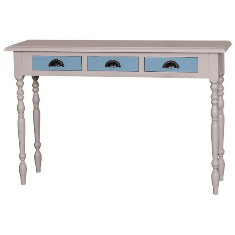 Casa Padrino Barock Konsole mit 3 Schubladen 120 cm - Konsolentisch Landhaus Stil Sideboard Schrank Wandkonsole