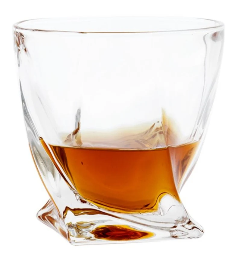 Casa Padrino Kristallglas Whisky / Cognac 6er Set - Luxus Hotel & Restaurant Accessoires - 2 Flaschen (11x10xH.38cm) & 4 Gläser (Ø9xH.9,5cm)