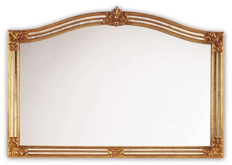 Casa Padrino Barockstil Wandspiegel Gold 129 x H. 89 cm - Hotel & Restaurant Möbel