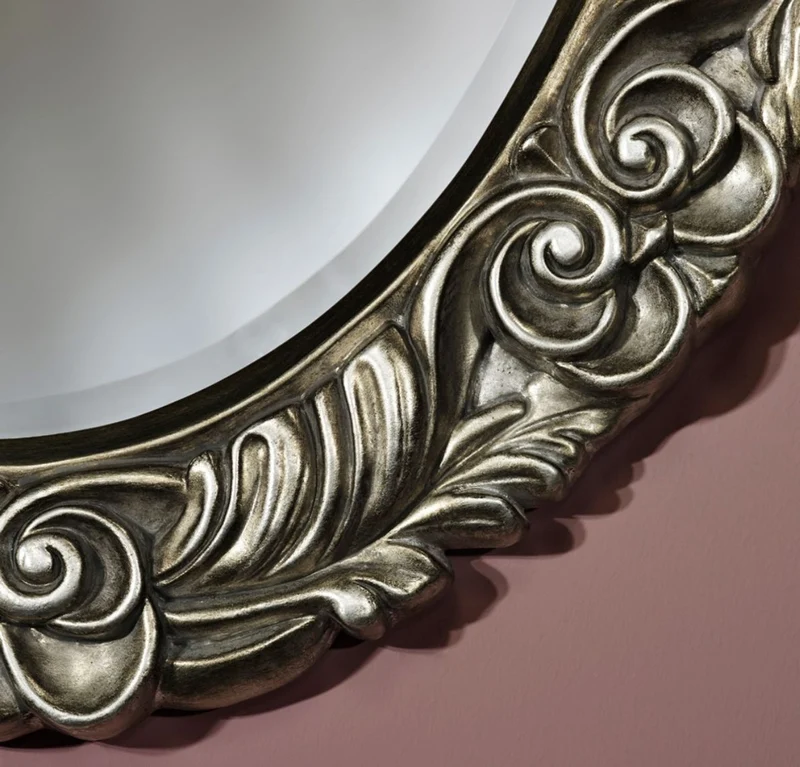 Casa Padrino Barock Spiegel Silber 69 x H. 88 cm - Möbel im Barockstil