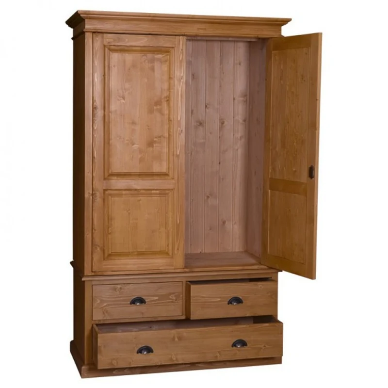 Casa Padrino Landhaus Stil Kleiderschrank - Kleider Schrank Shabby H 197 cm B 120 cm T 59 cm