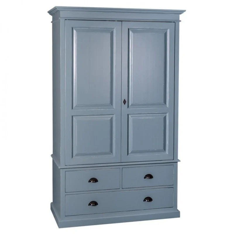 Casa Padrino Landhaus Stil Kleiderschrank - Kleider Schrank Shabby H 197 cm B 120 cm T 59 cm
