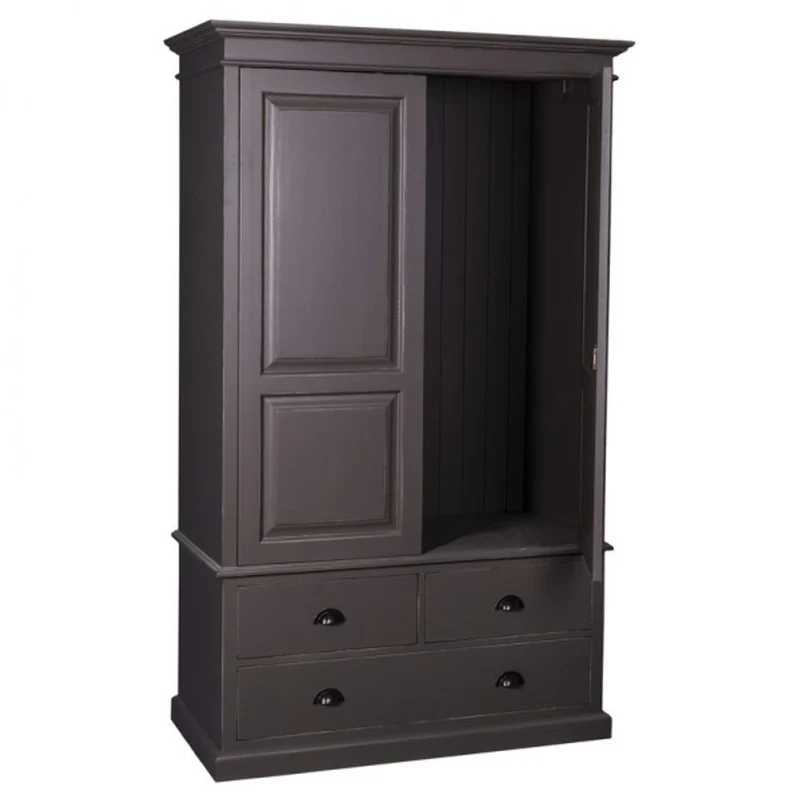 Casa Padrino Landhaus Stil Kleiderschrank - Kleider Schrank Shabby H 197 cm B 120 cm T 59 cm