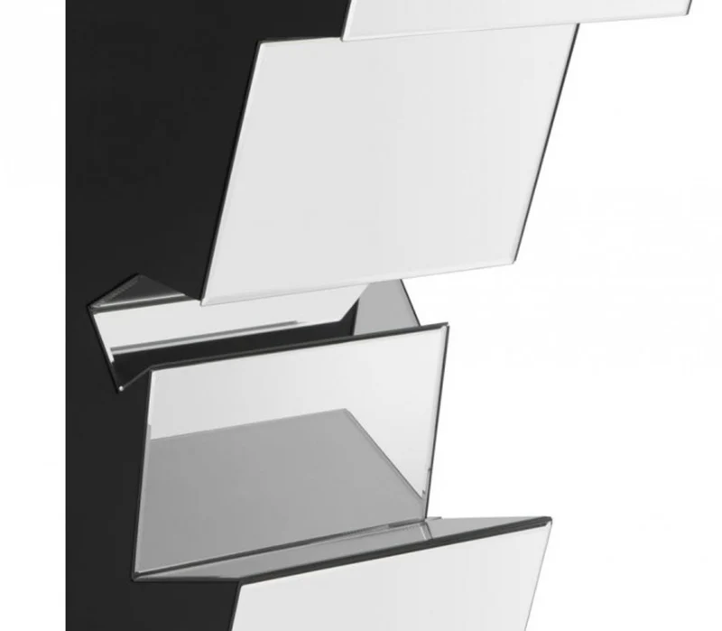 Casa Padrino Luxus Spiegelglas Konsole 120 x 40 x H. 90 cm - Glänzendes Designermöbel für gehobene Wohnräume