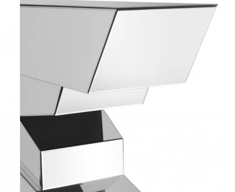 Casa Padrino Luxus Spiegelglas Konsole 120 x 40 x H. 90 cm - Glänzendes Designermöbel für gehobene Wohnräume