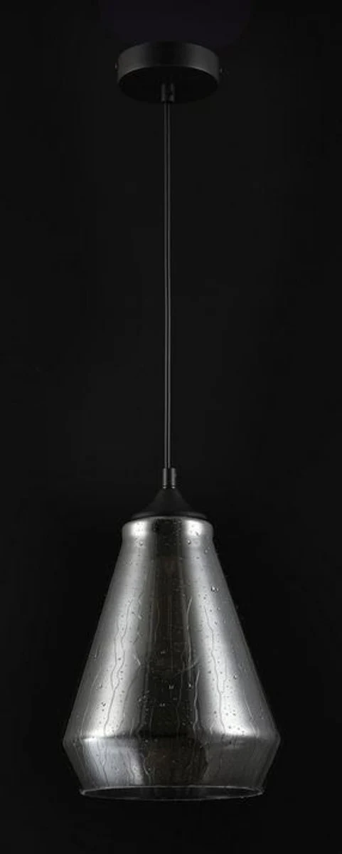 Casa Padrino Luxus Pendelleuchte / Hängeleuchte mit Regen Effekt Ø 21 x H. 26,2 cm - Leuchten & Lüster