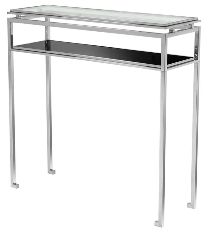 Casa Padrino Designer Konsole 90 x 30 x H. 90,5 cm - Luxus Kollektion