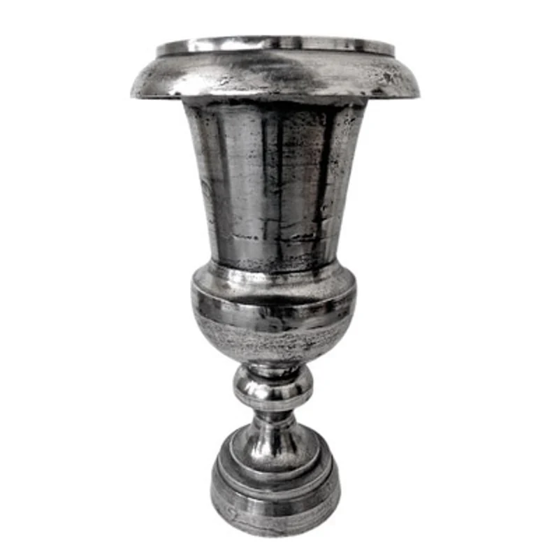 Casa Padrino Antik Stil Vase Aluminium Raw - unbearbeitet - Hotel Dekoration - Barock Blumengefäss Pflanzentopf
