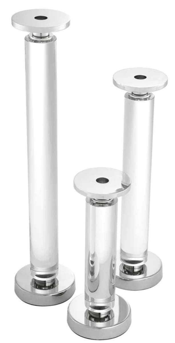Casa Padrino Luxus Kerzenhalter 3er Set - Hotel Restaurant Accessoires