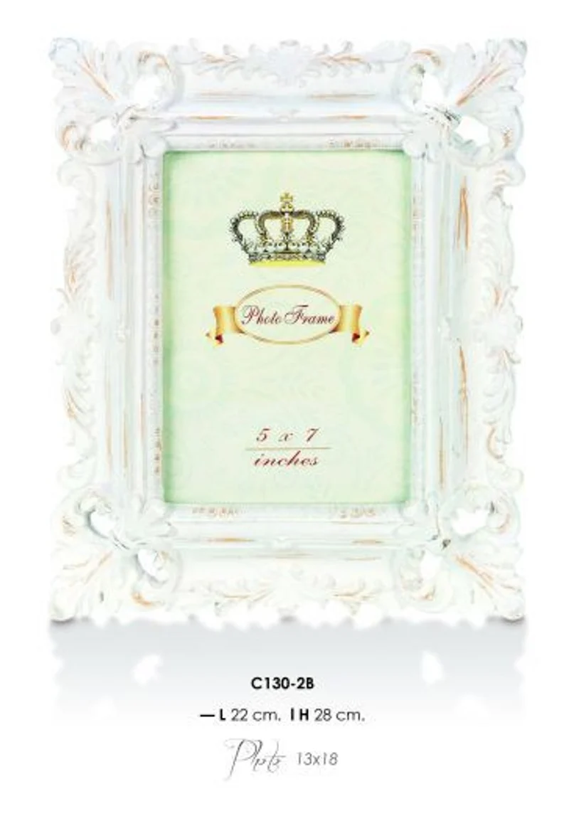 Casa Padrino Barock Bilderrahmen im Antik Stil 28 x 22 cm - Massiver Fotorahmen für Bilder 13 x 18 cm
