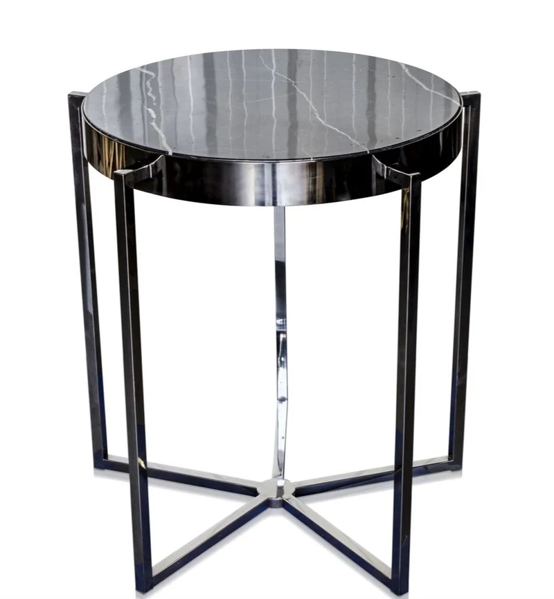 Casa Padrino Luxus Hotel Beistelltisch Schwarz 65 x H. 67 cm - Hotel Möbel
