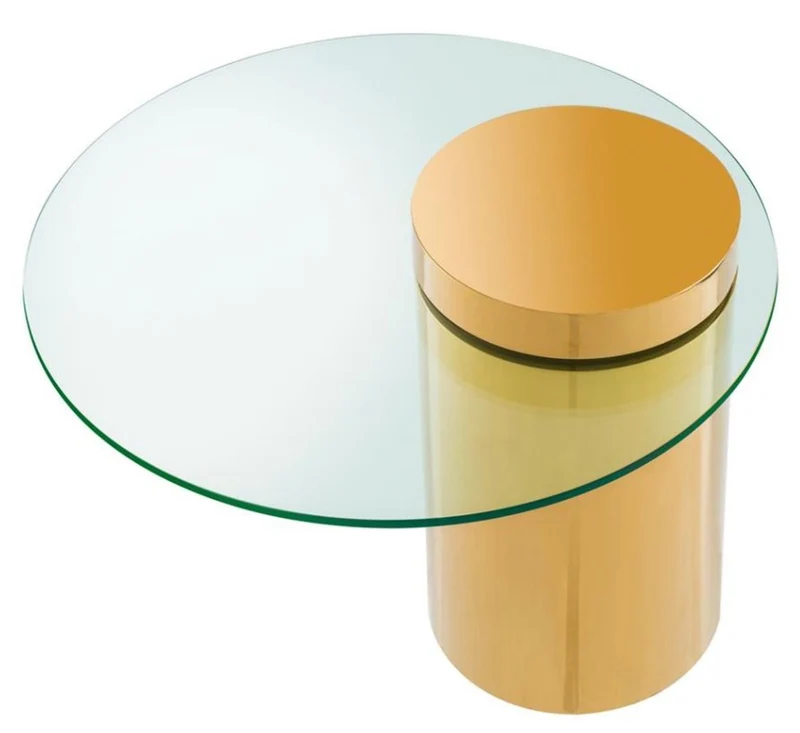 Casa Padrino Designer Beistelltisch Gold 65 x H. 51 cm - Luxus Möbel