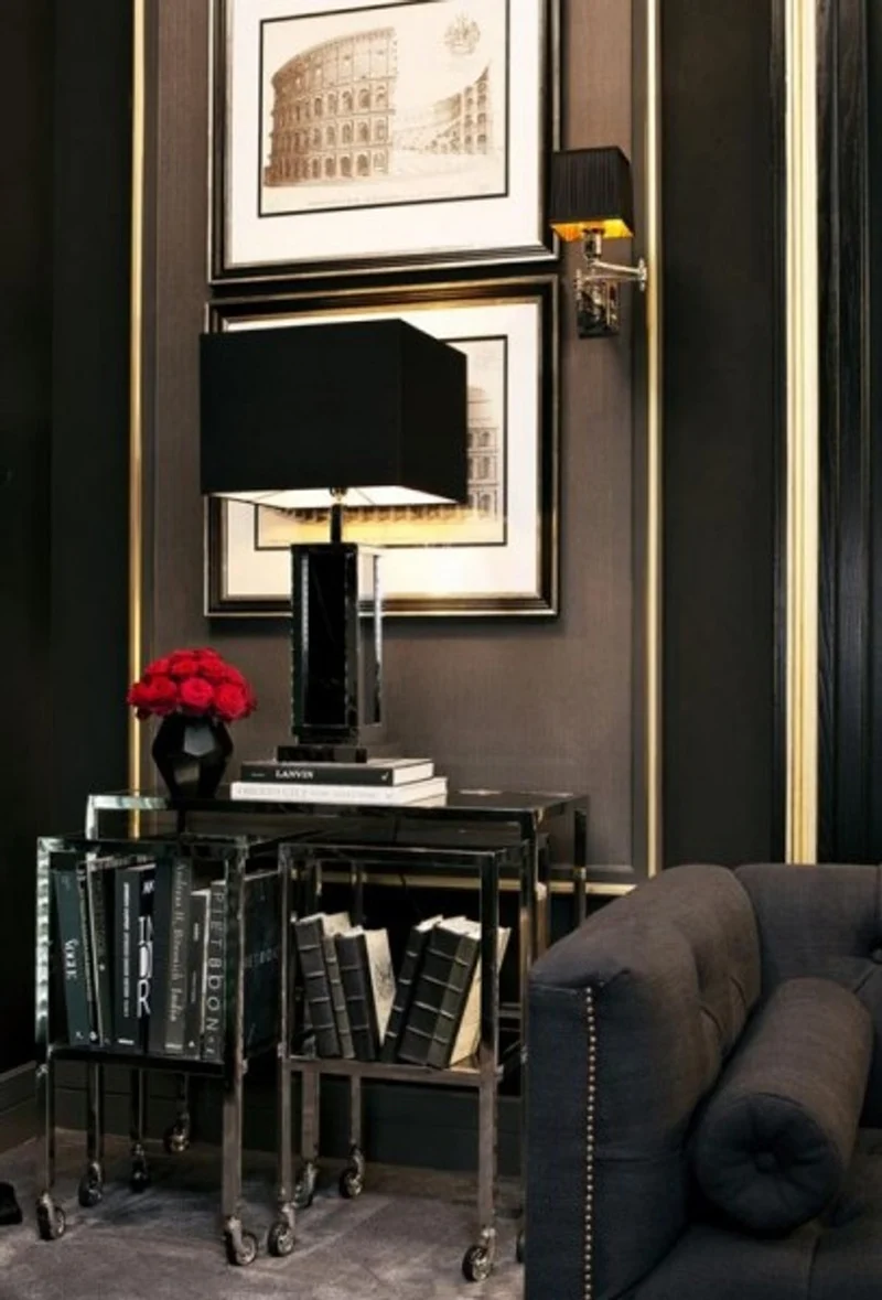 Casa Padrino Luxus Wandleuchte Nickel - Luxus Qualität