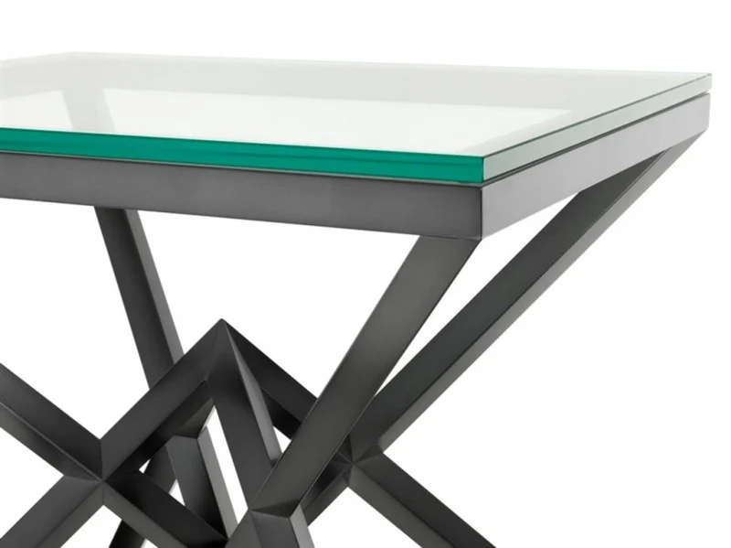 Casa Padrino Luxus Beistelltisch Edelstahl Bronze Finish 65 x 50 x H 60 cm - Tisch Möbel